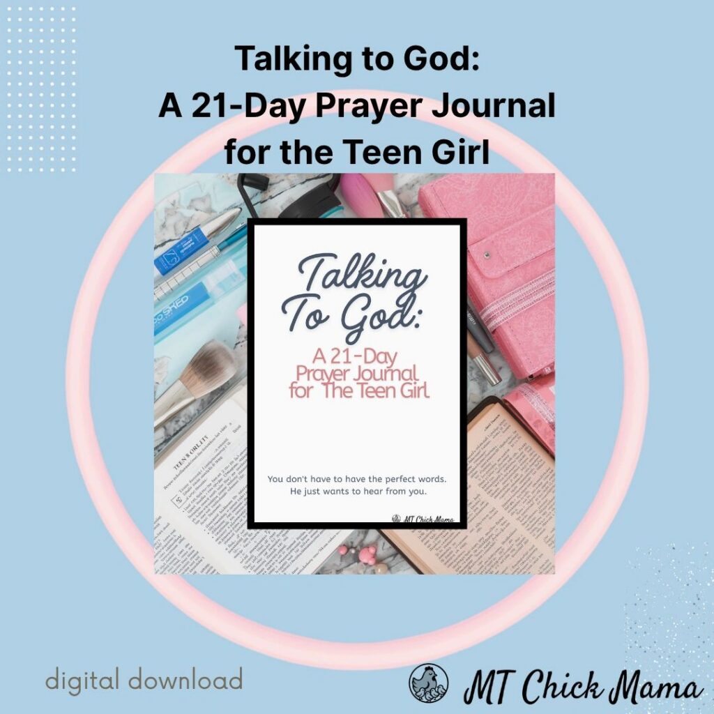 Cover of a digital prayer journal for teen girls